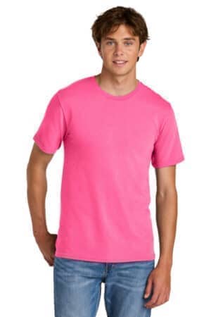 NEON PINK PC43 port & co easy cotton tee
