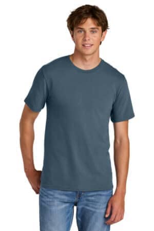 STEEL BLUE PC43 port & co easy cotton tee