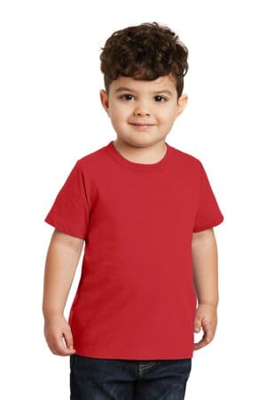 BRIGHT RED PC450TD port & company toddler fan favorite tee