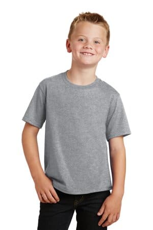 ATHLETIC HEATHER PC450Y port & company youth fan favorite tee