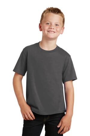 CHARCOAL PC450Y port & company youth fan favorite tee