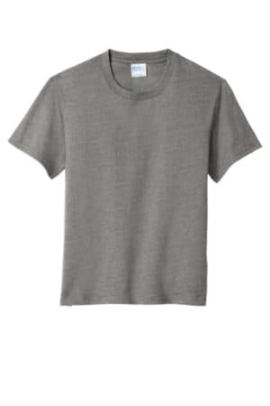 GRAPHITE HEATHER PC455Y port & company youth fan favorite blend tee