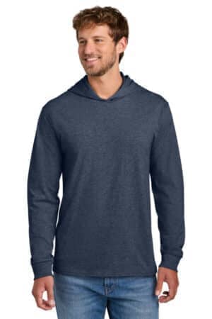 HEATHER NAVY HEATHER NAVY PC54H port & co core cotton pullover hooded tee