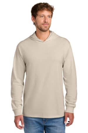 LIGHT SAND LIGHT SAND PC54H port & co core cotton pullover hooded tee