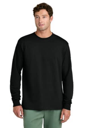 JET BLACK JET BLACK PC54LS port & co long sleeve core cotton tee