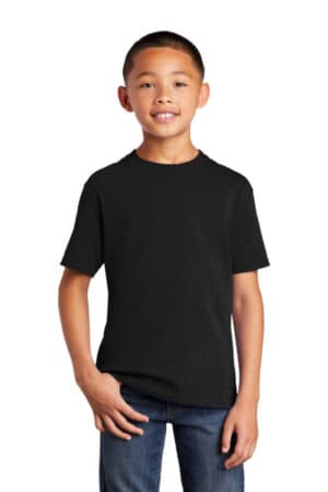 JET BLACK PC54YDTG port & company youth core cotton dtg tee