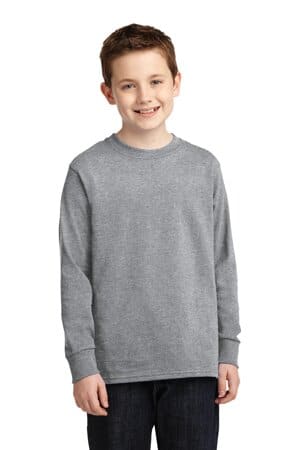 PC54YLS port & company youth long sleeve core cotton tee