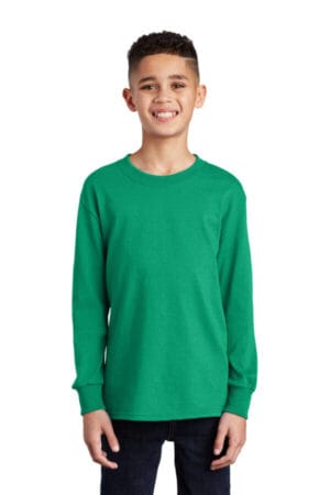 KELLY PC54YLS port & company youth long sleeve core cotton tee
