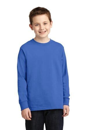 ROYAL PC54YLS port & company youth long sleeve core cotton tee