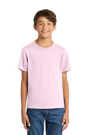 CHERRY BLOSSOM CHERRY BLOSSOM PC54Y port & co youth core cotton tee