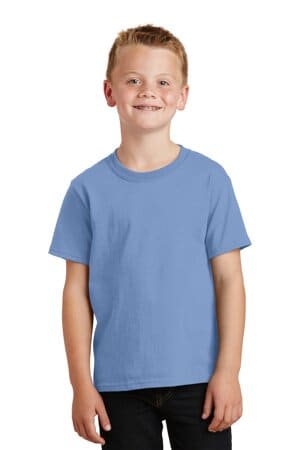 LIGHT BLUE PC54Y port & company-youth core cotton tee