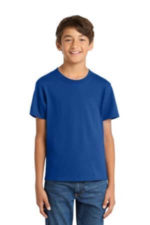 PC54Y port & co youth core cotton tee