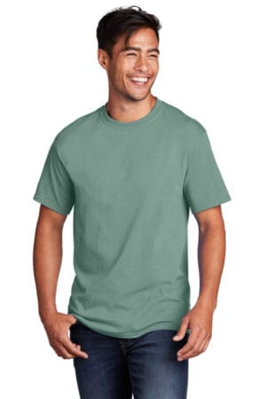 LAUREL GREEN PC54 port & company-core cotton tee