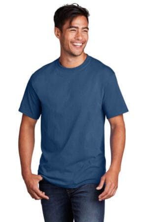 NEPTUNE BLUE PC54 port & company-core cotton tee