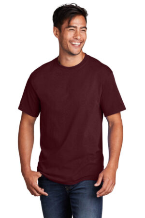 ATHLETIC MAROON PC54 port & company-core cotton tee