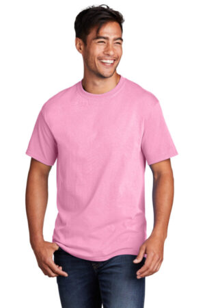 CANDY PINK PC54 port & company-core cotton tee