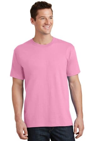 CANDY PINK PC54 port & company-core cotton tee