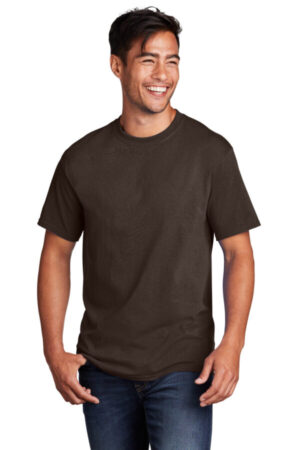 DARK CHOCOLATE BROWN PC54 port & company-core cotton tee