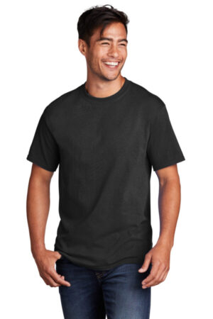 JET BLACK PC54 port & company-core cotton tee