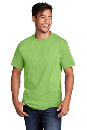 LIME PC54 port & company-core cotton tee