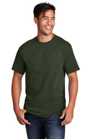 OLIVE PC54 port & company-core cotton tee