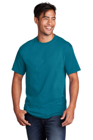 TEAL PC54 port & company-core cotton tee