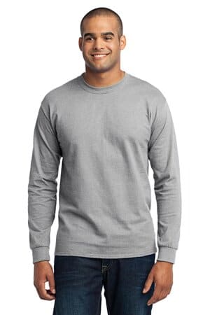 PC55LST port & company tall long sleeve core blend tee