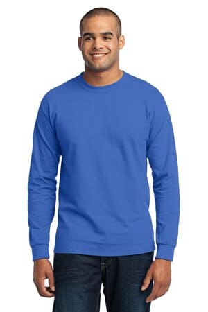 ROYAL PC55LST port & company tall long sleeve core blend tee