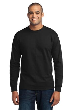 PC55LST port & company tall long sleeve core blend tee