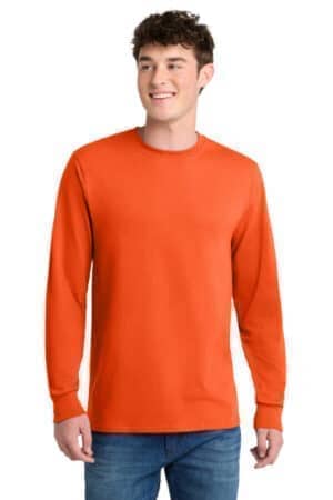 PC55LS port & co long sleeve core blend tee