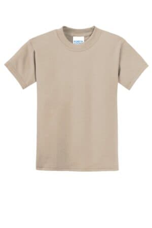 DESERT SAND PC55Y port & company-youth core blend tee