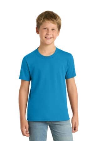 SAPPHIRE PC55Y port & co youth core blend tee