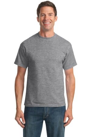 ATHLETIC HEATHER PC55T port & company tall core blend tee
