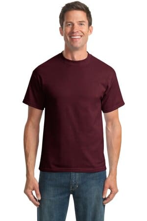 ATHLETIC MAROON PC55T port & company tall core blend tee