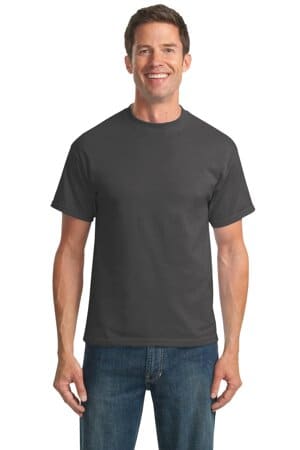 CHARCOAL PC55T port & company tall core blend tee