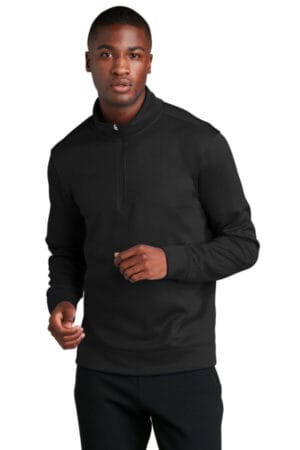 JET BLACK PC590Q port & company performance fleece 1/4-zip pullover sweatshirt