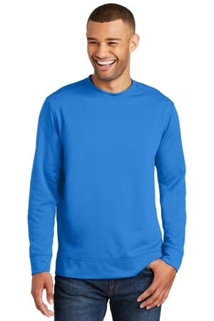 ROYAL PC590 port & company performance fleece crewneck sweatshirt
