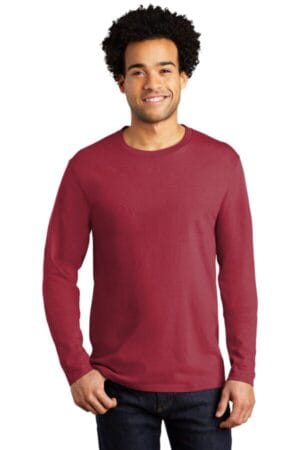 RICH RED PC600LS port & company long sleeve bouncer tee