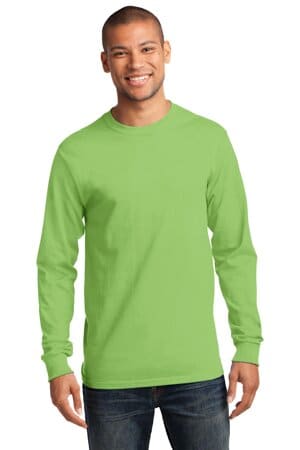 LIME PC61LST port & company-tall long sleeve essential tee