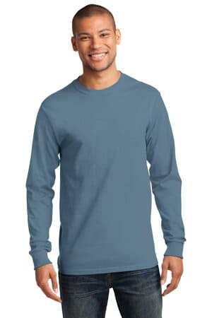 STONEWASHED BLUE PC61LST port & company-tall long sleeve essential tee