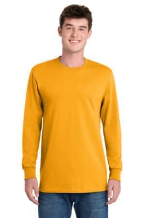 GOLD PC61LS port & co long sleeve essential tee