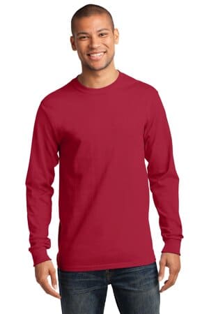 RED PC61LS port & company-long sleeve essential tee