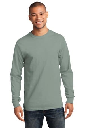 STONEWASHED GREEN PC61LS port & company-long sleeve essential tee