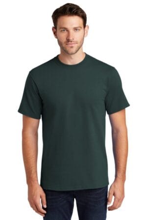 DARK GREEN PC61T port & company-tall essential tee