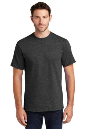 DARK HEATHER GREY PC61T port & company-tall essential tee