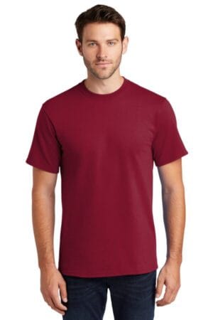 RICH RED PC61T port & company-tall essential tee