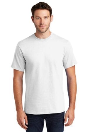 WHITE PC61T port & company-tall essential tee