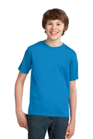 SAPPHIRE PC61Y port & company-youth essential tee