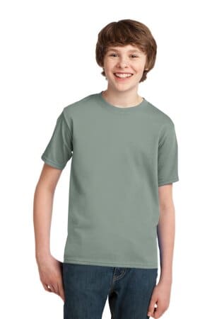 STONEWASHED GREEN PC61Y port & company-youth essential tee