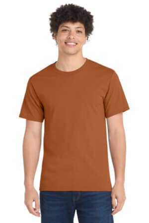 TEXAS ORANGE PC61 port & co essential tee